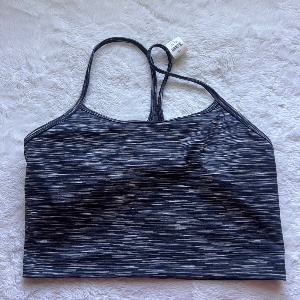 OFFLINE by Aerie The Hugger Recharge Space Dye Sports Bra Black White Medium NWT